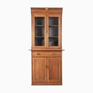 19th Century English Oak Estate Bookcase Cabinet