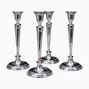 Bougeoirs Victoriens Antiques, Angleterre, Set de 4