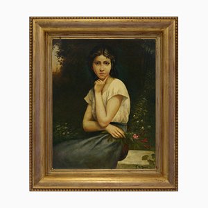 Nicola De Marco, Portrait, Oil on Canvas, Framed