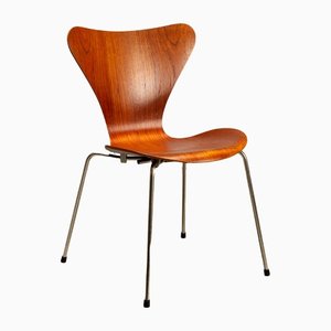 Dänischer Teak Series 7 Stuhl von Arne Jacobsen für Fritz Hansen, 1960er
