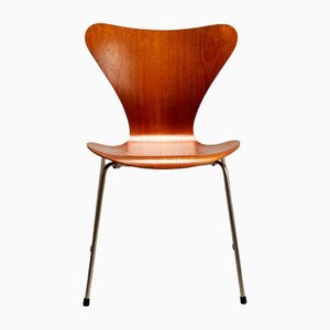 Dänischer Teak Series 7 Stuhl von Arne Jacobsen für Fritz Hansen, 1960er