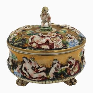 Antique Capodimonte Porcelain Centerpiece
