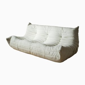 3-Seat Buckle Togo Sofa by Michel Dacaroy for Line Roset
