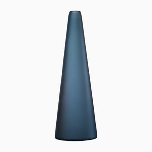 Tall Blue Rocky Mountains Vase by Matteo Zorzenoni