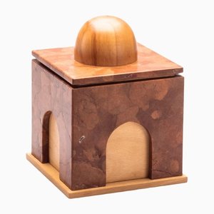 Marble and Wood Quba Box by Gabriele D'angelo for Kimano