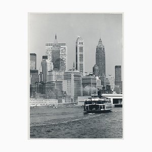 New York City, Waterfront, USA, 1960s, Black & White Photograph