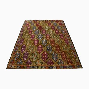 Tapis Oushak Kilim Vintage Fait Main, Turquie