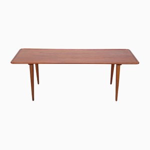 Large Teak & Oak AT-11 Coffee Table by Hans J. Wegner for Andreas Tuck, 1950s