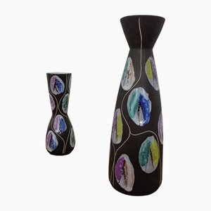 Keramik Kongo Vasen von Bodo Mans für Bay Keramik, 1960er, 2er Set