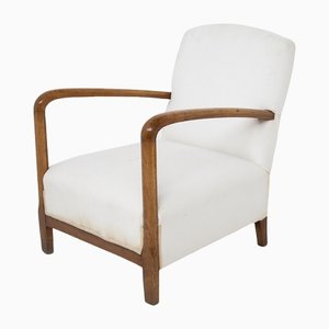 Vintage Sessel aus Holz und Baumwolle von Paolo Buffa