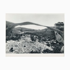 Fotografía en blanco y negro de Arches National Park, EE. UU.