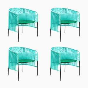 Mint Caribe Lounge Chair by Sebastian Herkner, Set of 4