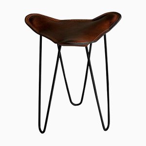 Mocca and Black Trifolium Stool by Ox Denmarq