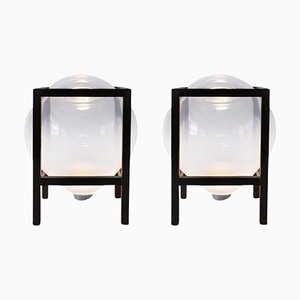 White Round Square Balloon Table Light by Studio Thier & Van Daalen, Set of 2