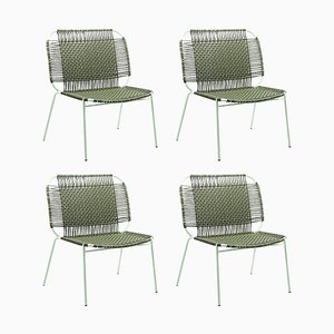 Olive Cielo Lounge Low Chair by Sebastian Herkner, Set of 4