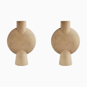Sand Sphere Bubl Hexa Vasen von 101 Copenhagen, 2er Set