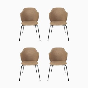 Brown Jupiter Chairs from by Lassen, Set of 4