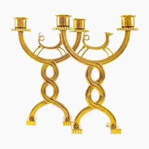 Candelabri di Franz Hagenauer per Werkstatte Hagenauer, 1928, set di 2