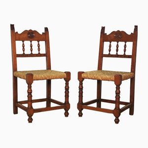 Set of Small Wooden Chairs