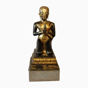 Grand Moine en Bronze, 18ème Siècle, Thaïlande