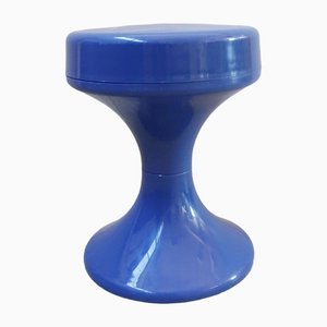 Plastic Stool in Blue, 1970s