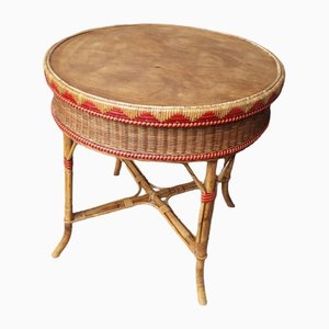 Vintage Rattan Table