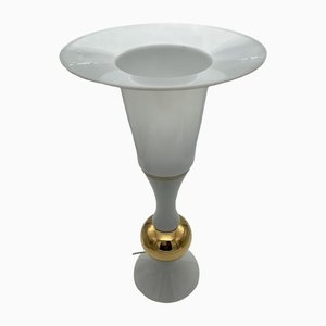 Lámpara de mesa sueca de vidrio de Luxus, años 60