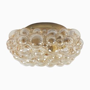 Mid-Century German Amber Bubble Ceiling or Wall Lamp Sconce by Helena Tynell for Limburg, 1970s