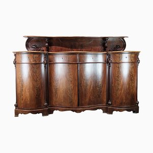 Late Empire Mahogany Sideboard with a Curved Front, 1840s