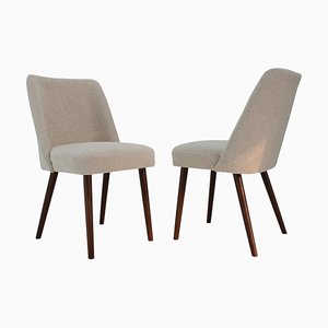 Side Chairs in Bouclé, 1960s, Set of 2