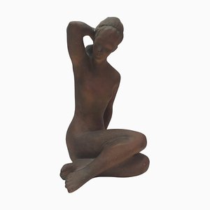 Nude Ceramic Woman from Kokrda, Czechoslovakia, 1960s