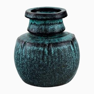 Vase in Glazed Stoneware by Svend Hammershøi for Kähler, Denmark