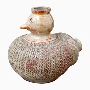 Ceramic Stylised Bird Vase by Dominique Pouchain, 1980s