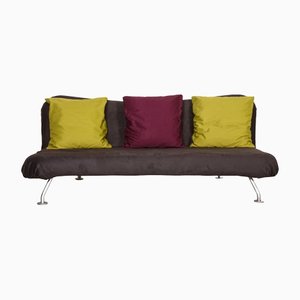 Gray Brühl Fabric Three-Seater Couch