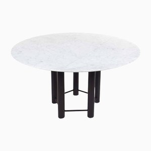 Large Carrara Gioia Marble Round Table from Metaform