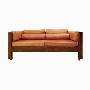 Mid-Century Modern Zelda Sofa in Cognac Leather by Sergio Asti for Poltronova