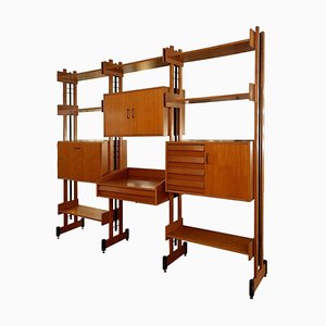 Italienisches Regalsystem aus Teak, 1960er