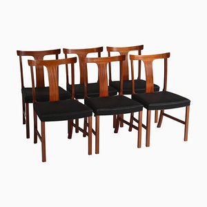 Benedikte Dining Chairs in Mahogany by Ole Wanchen for A.J. Iverse, 1942, Set of 6