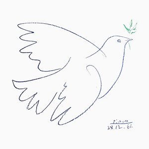 Nach Pablo Picasso, Peace Dove, Lithographie, 1961