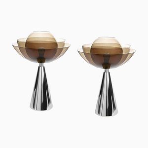 Lotus Table Lamps by Mason Editions, Set of 2