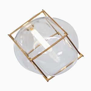 Round Square Captured Bubble Pendant Light by Studio Thier & Van Daalen