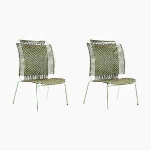 Olive Cielo Lounge High Chair by Sebastian Herkner, Set of 2