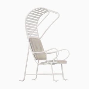 Outdoor Gardenia White Armchair with Cover by Jaime Hayon