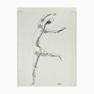Mayo, Dancing Figure, Original Pen, 1950s