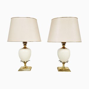 Vintage Pineapple Table Lamps by Maison Le Dauphin, 1970s, Set of 2