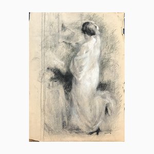 Charles Émile Moses Hornung, Préparation à la nuit, 1914, Pastel sur Papier