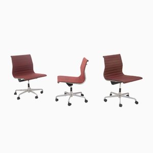 Office Chairs Without Armrests by Charles & Ray Eames for Herman Miller, Set of 3
