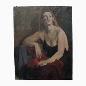 Portrait of Woman, 1900s, Oil on Canvas