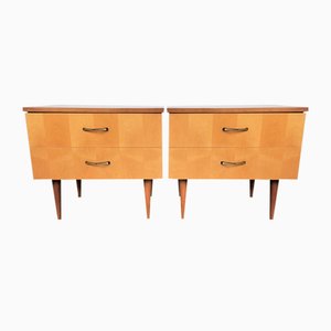 Bedside Tables or Nightstands from Meblo, 1970s, Set of 2