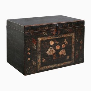 Black Painted Blanket Chest